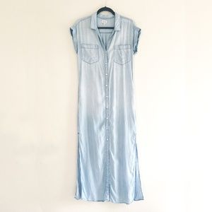 Denim Maxi Duster Dress